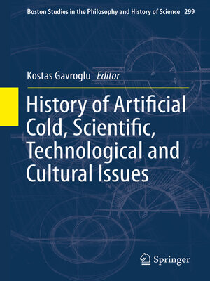 cover image of History of Artificial Cold, Scientific, Technological and Cultural Issues